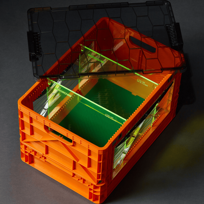 Premium Orange Collapsible Crate