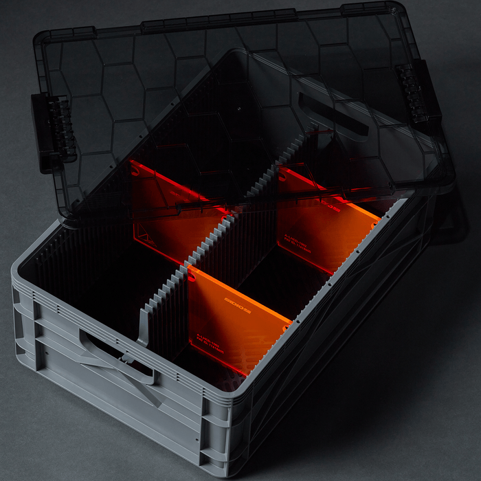 Premium Gray Half Crate