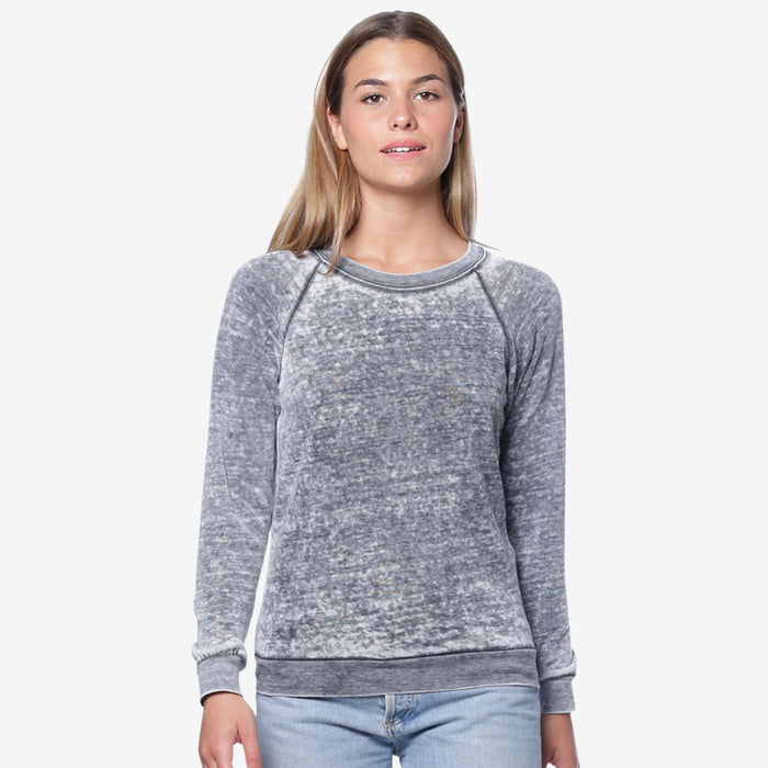 Burnout Fleece Raglan Pullover