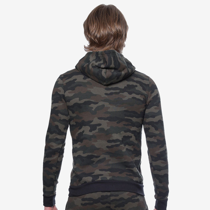 Camo Fleece Zip Hoodie