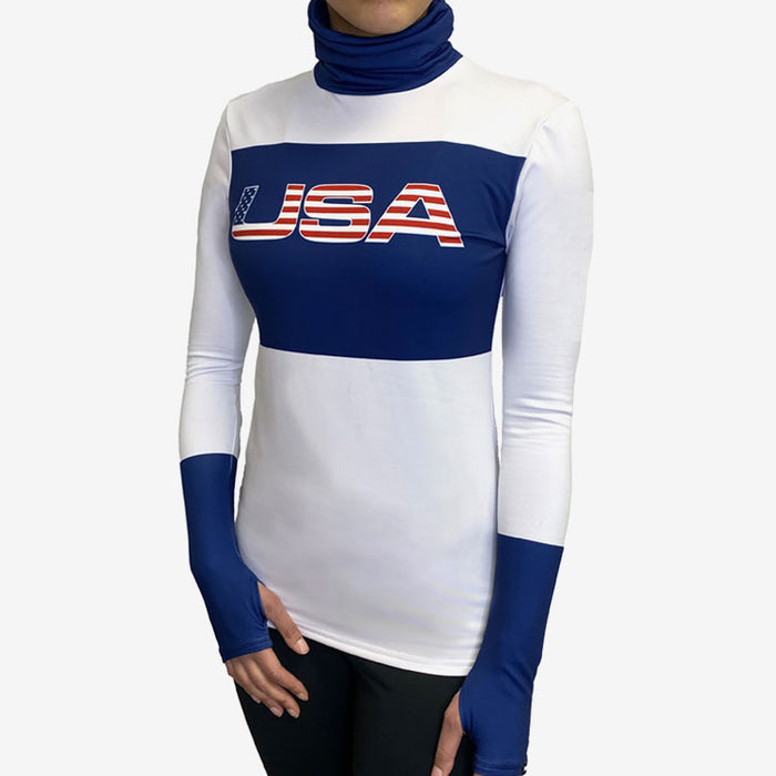 Prowikmax™ USA Mock Neck Long Sleeve