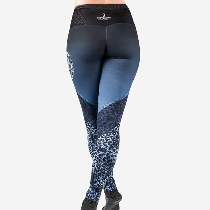 La Pantera Blue Leopard Leggings