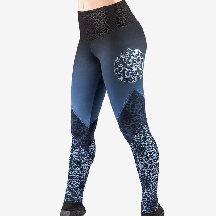 La Pantera Blue Leopard Leggings