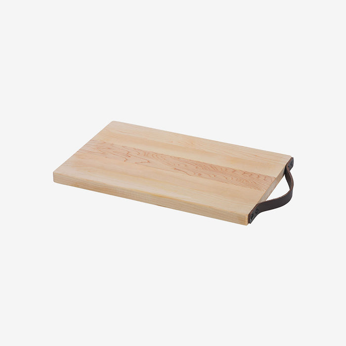 Maple Rectangle Board w/Leather Handle