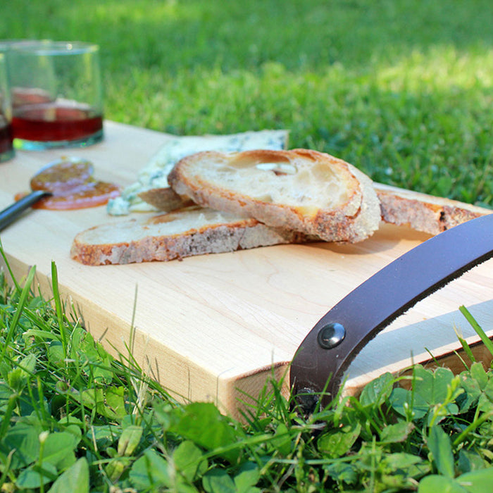 Maple Rectangle Board w/Leather Handles