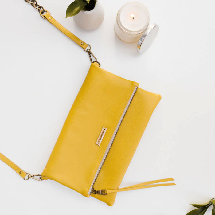 DREAMER foldover bag | MUSTARD Made in USA