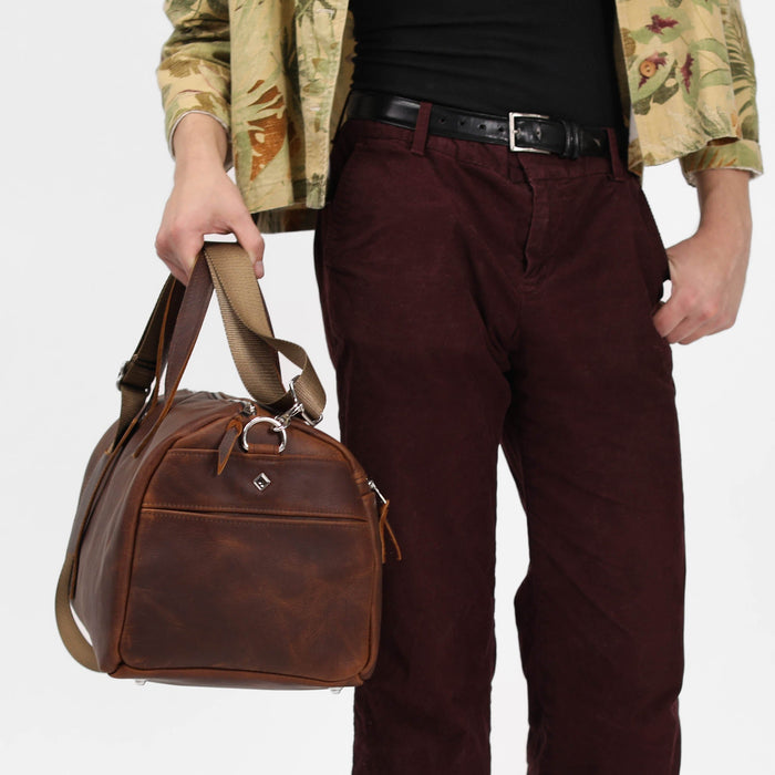 Luxury Leather Duffel Bag