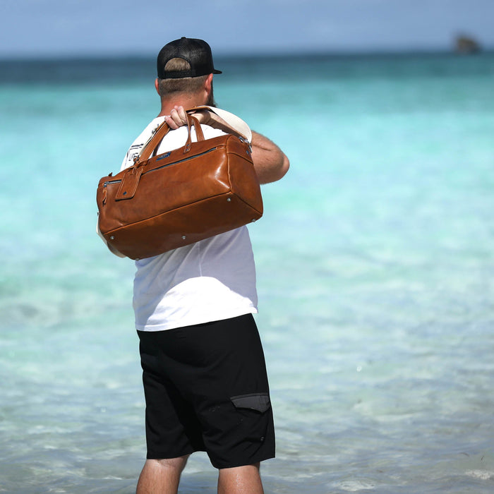 Luxury Leather Duffel Bag