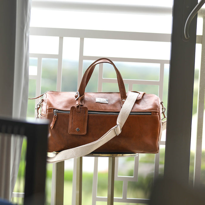 Luxury Leather Duffel Bag