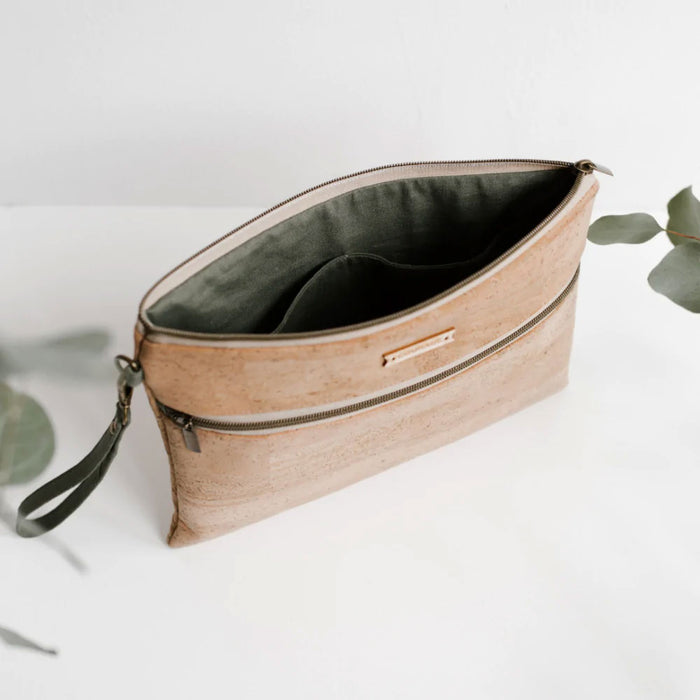 INVENTOR oversized clutch | NATURAL Made in USA