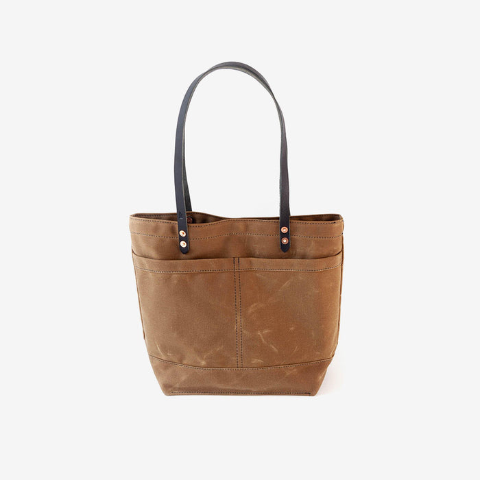 The New Craft Tote in Waxed Canvas and Leather - Field Tan