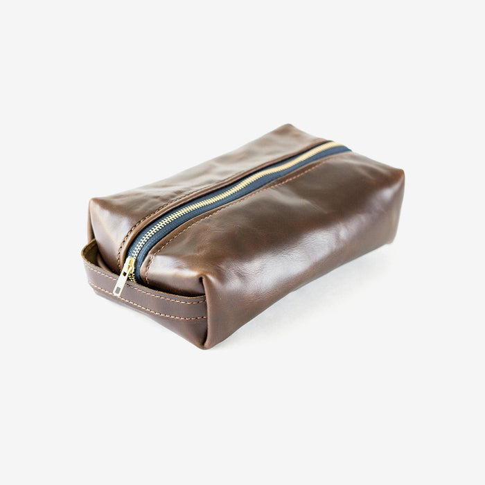 Horween Leather Dopp Kit in Seahawk (Brown)