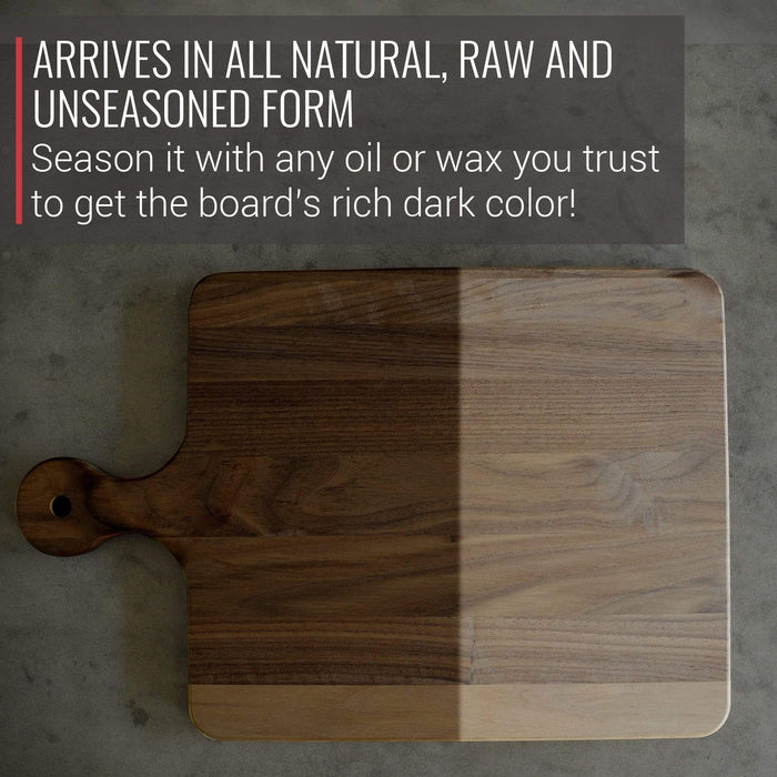 Walnut Cutting Board with Knob Handle